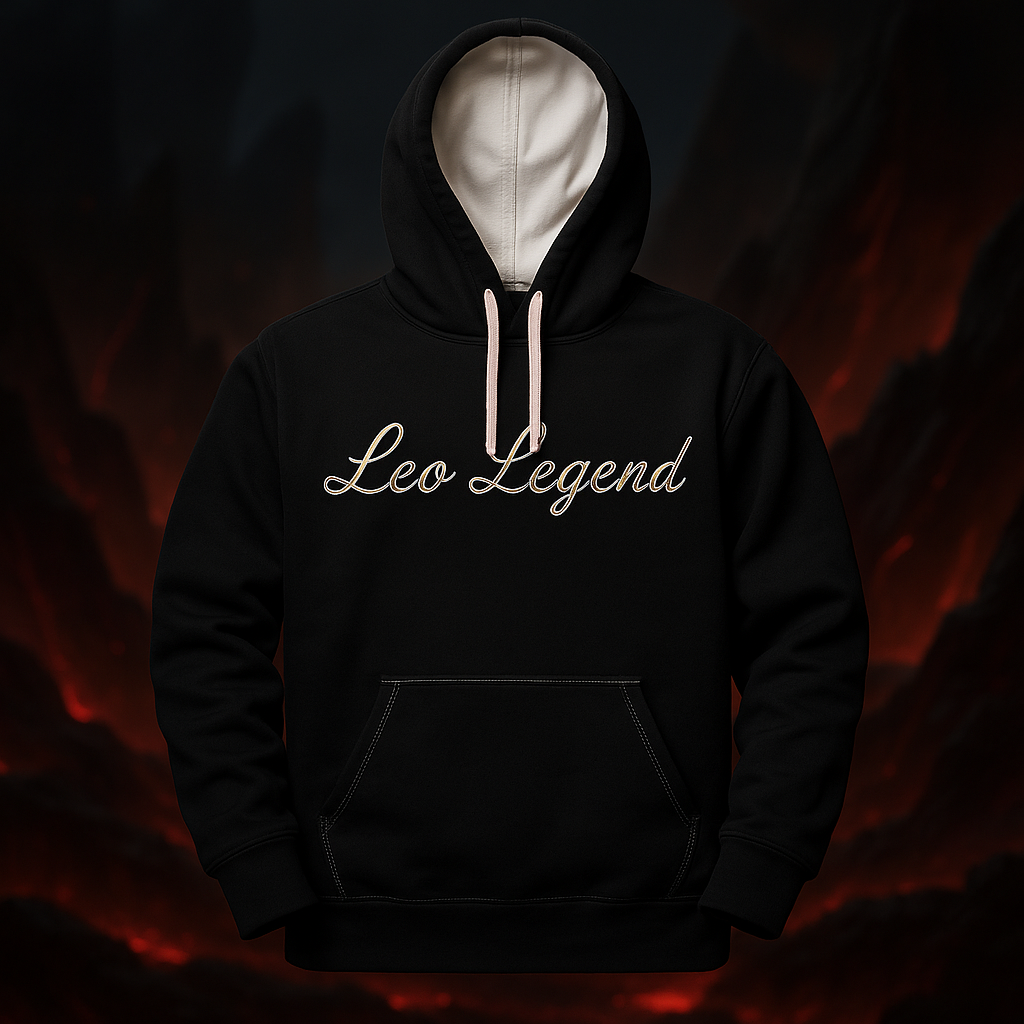 Leo Legend Hoodie — Cool Lion Graphic Pullover for Zodiac Fans